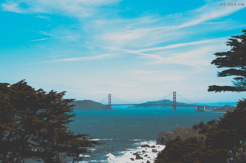美国金门大桥图片