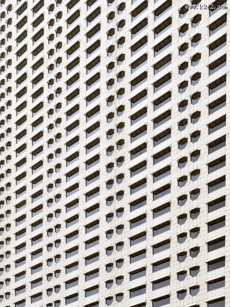 重叠几何风建筑图片