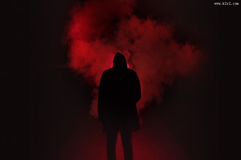 红色的烟雾图片大全