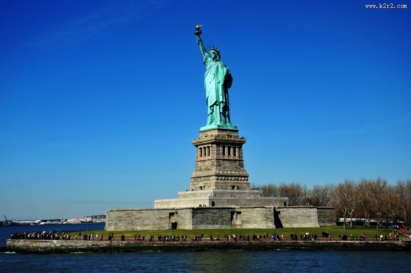 美国自由女神雕像图片