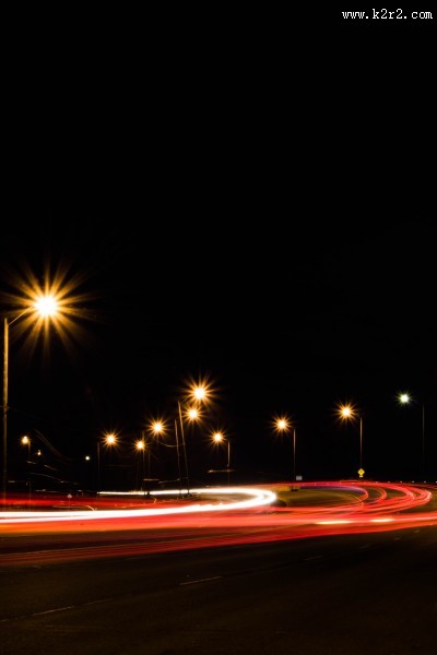 照明了的路灯图片