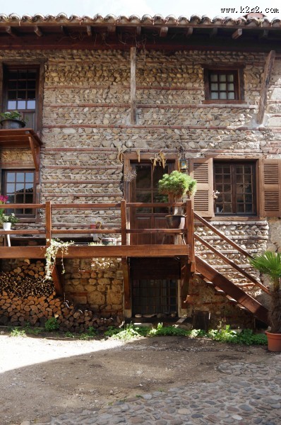 建筑小镇风景特写图片