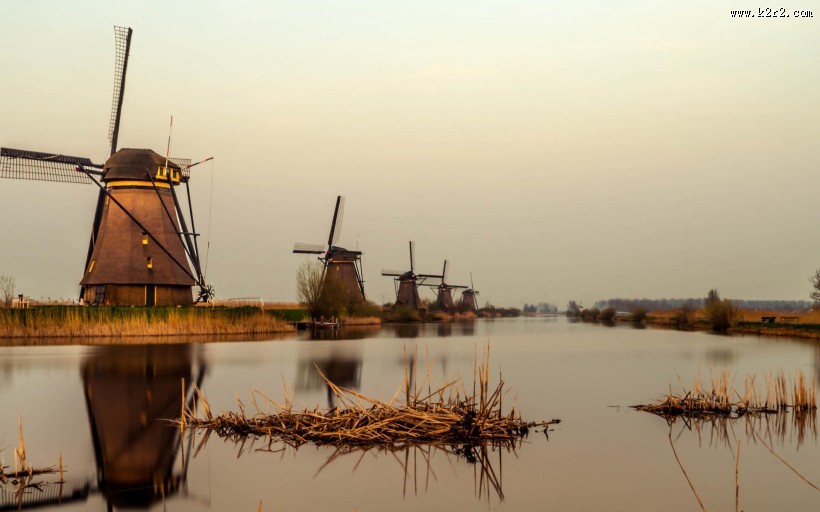 唯美的风车图片大全