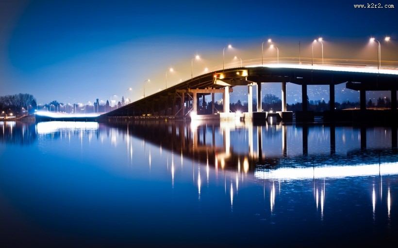 唯美的路灯图片