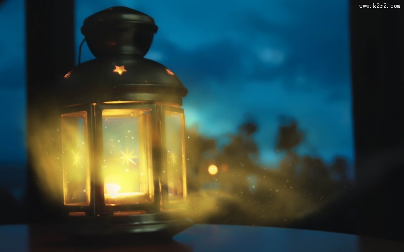 唯美的路灯图片