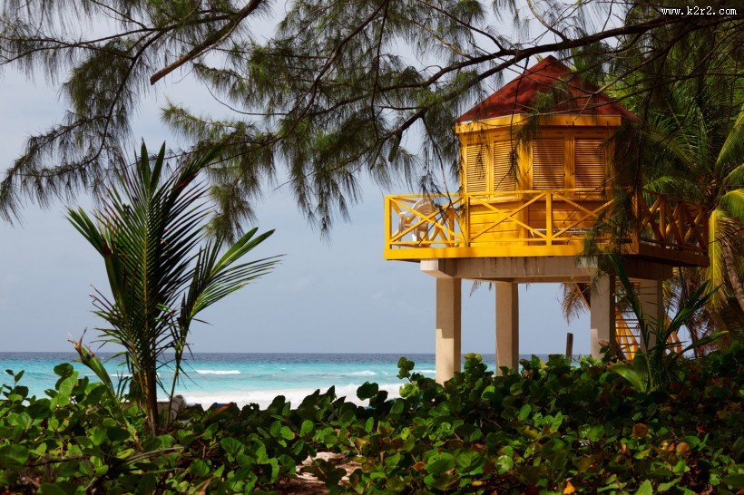 海边救生站图片大全