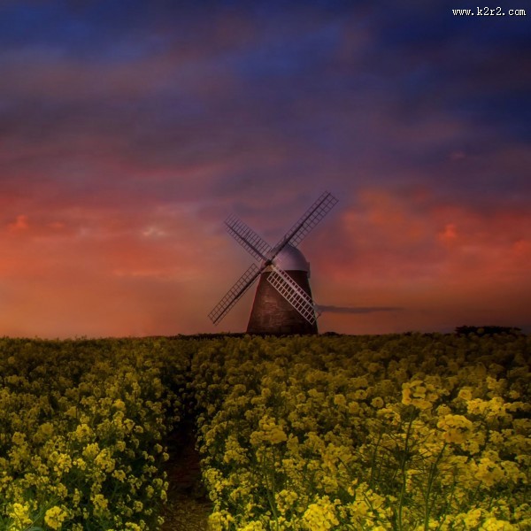 唯美的风车图片大全