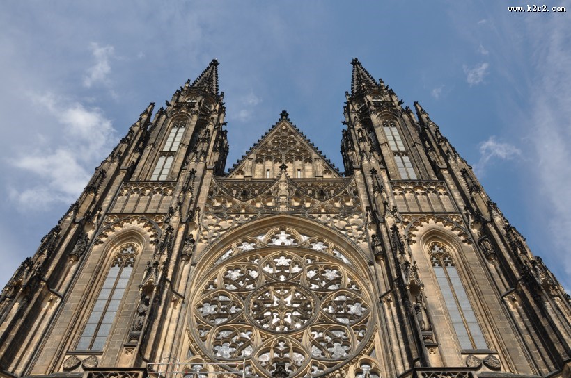 捷克圣维特大教堂建筑图片