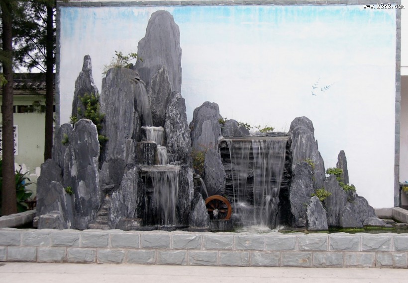 人造奇石假山图片