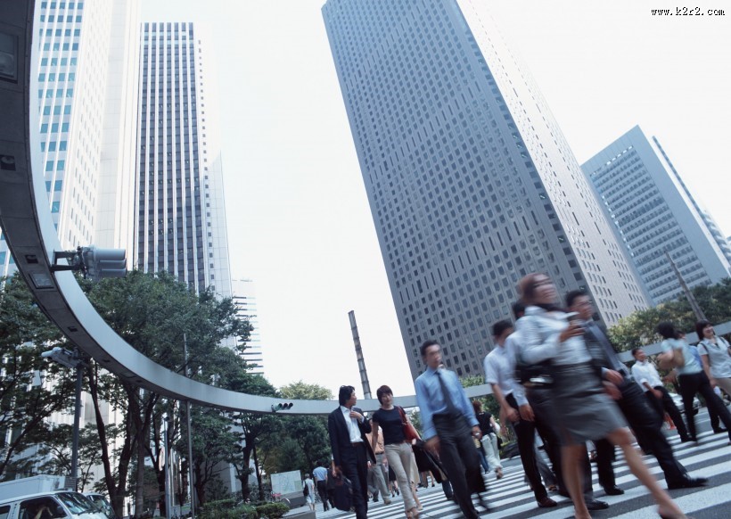 商业城市背景图片