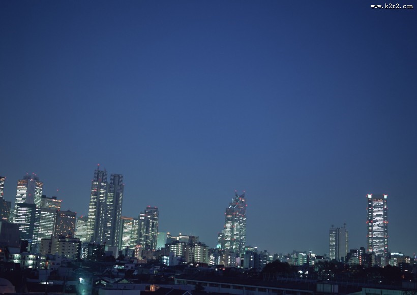 繁华都市夜景图片