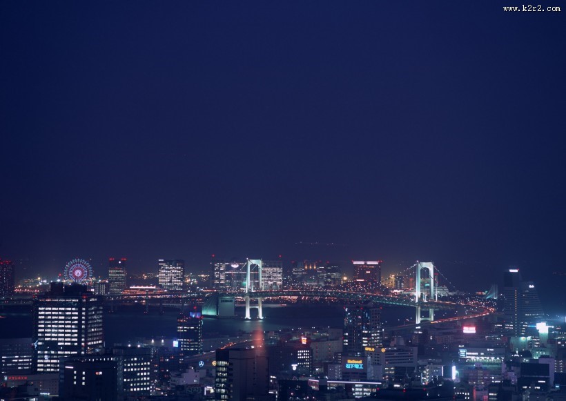 繁华都市夜景图片