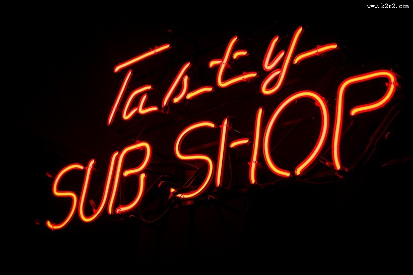 霓虹灯招牌图片