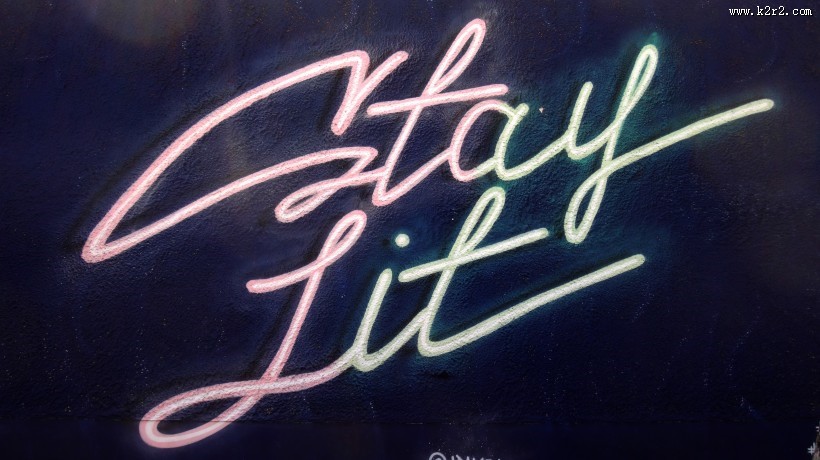 璀璨夺目的霓虹灯图片