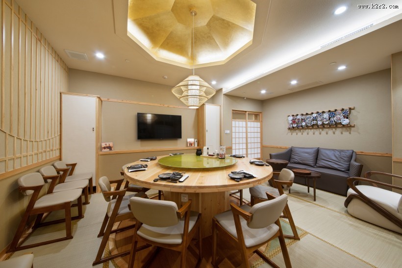 日本餐厅内部陈设图片