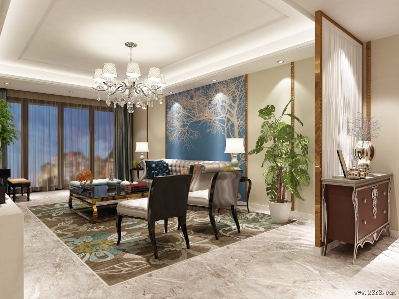 现代感十足的客厅装修设计图片