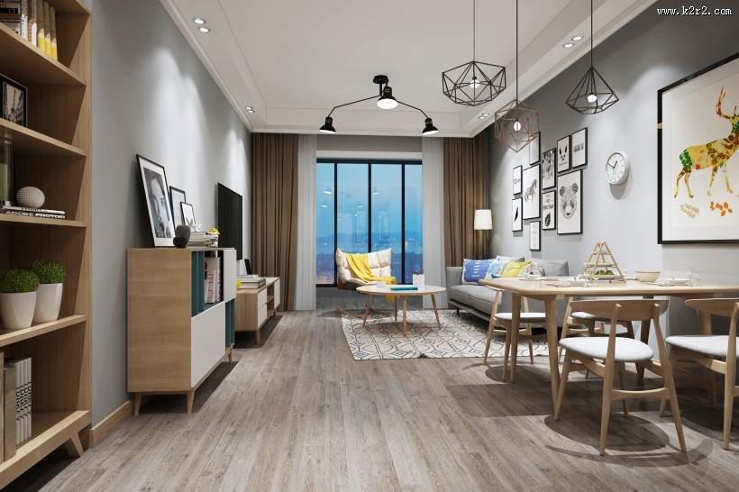 现代感十足的客厅装修设计图片