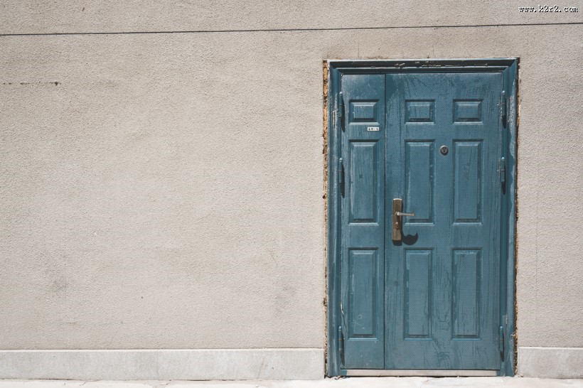 关闭的木门图片