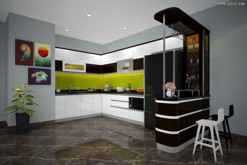 现代化厨房图片