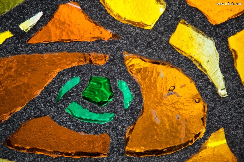 七彩玻璃马赛克图片