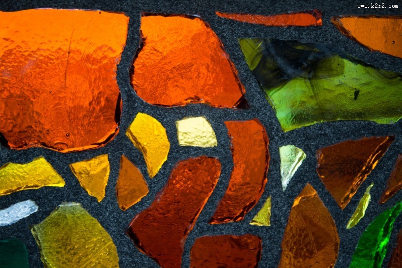 七彩玻璃马赛克图片