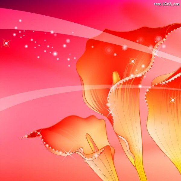 马蹄莲家居三联画图片