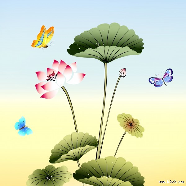 端庄大气花朵三联画图片