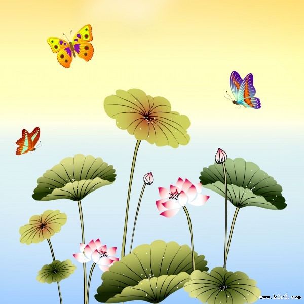 端庄大气花朵三联画图片