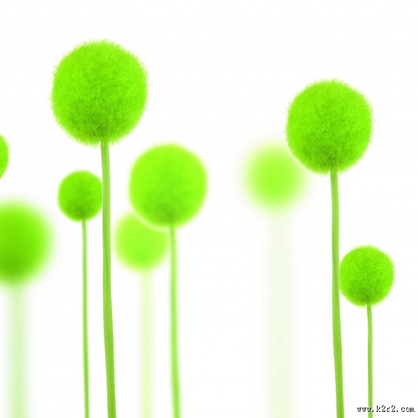 绿色清新家居三联画图片