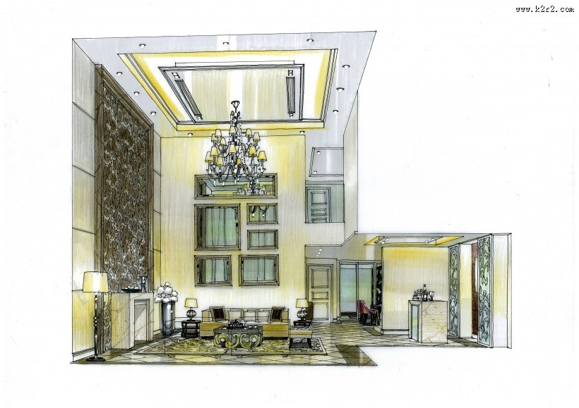 成都四海逸家家装手绘b图片