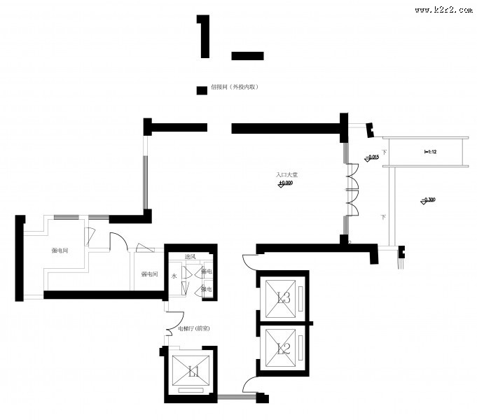 梁志天手绘福州项目大堂图片