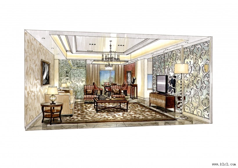 珠海棕榈海岸项目手绘稿1图片大全