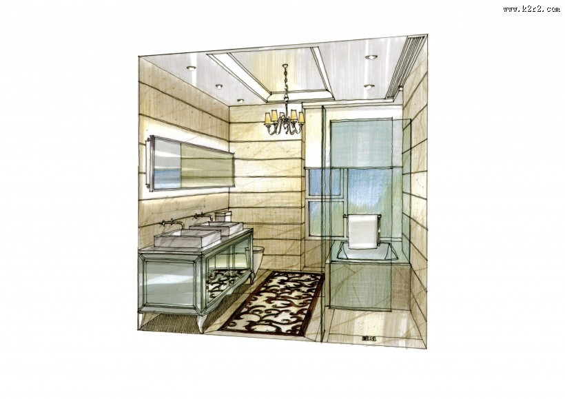 珠海棕榈海岸项目手绘稿1图片大全