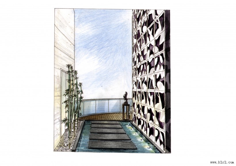 珠海棕榈海岸项目手绘稿2图片