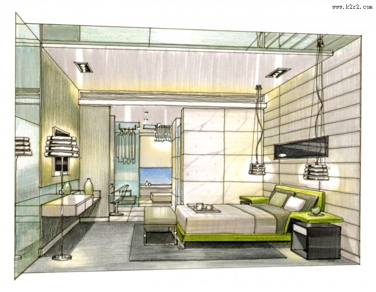 珠海棕榈海岸项目手绘稿3图片