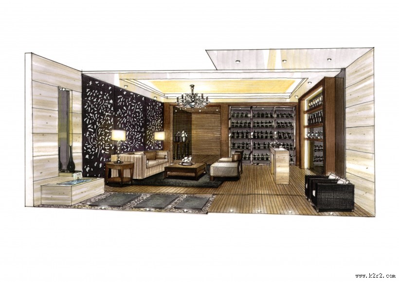 中海金沙湾室内手绘1图片