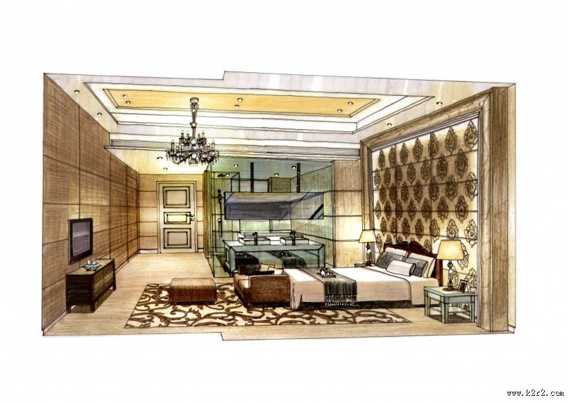 中海金沙湾室内手绘2图片大全