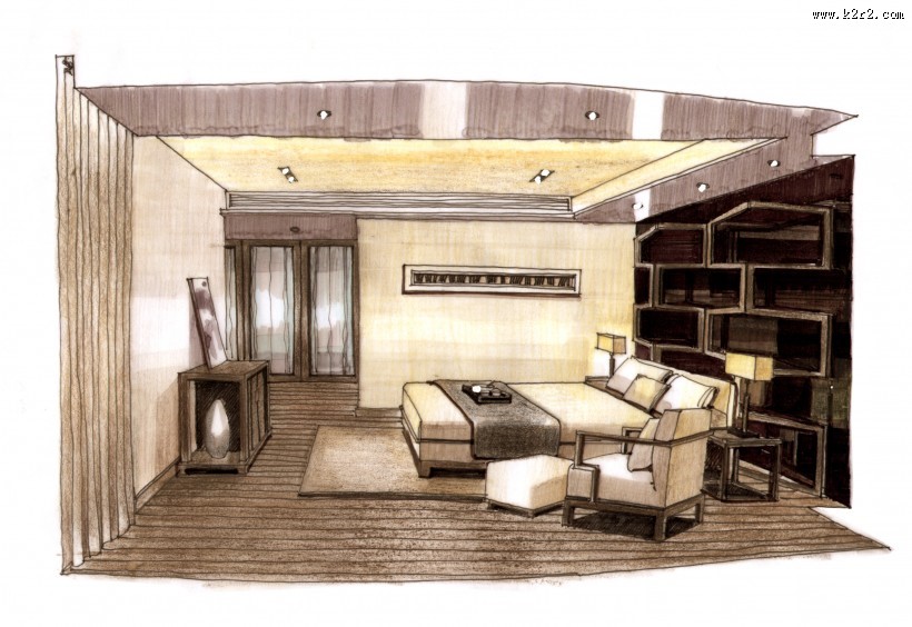 珠海东方傲景峰室内手绘图片