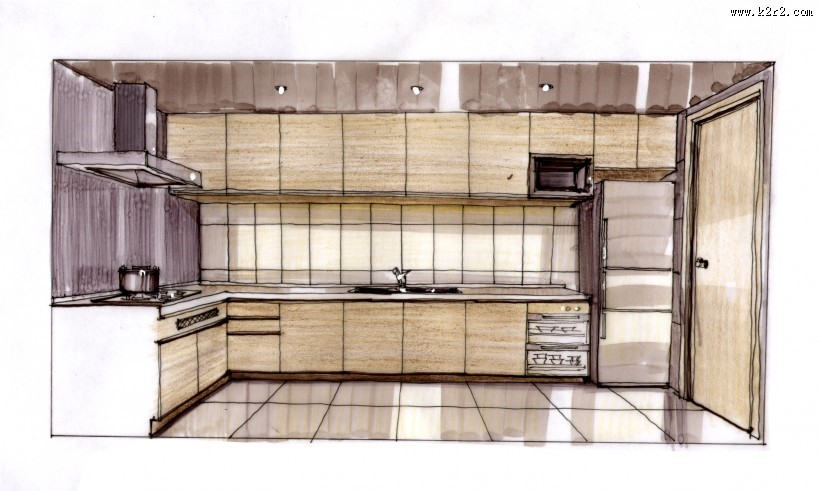 珠海东方傲景峰室内手绘图片