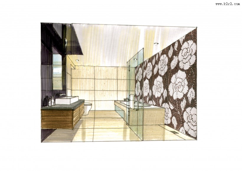 武汉华润置地鳳凰城二期手绘稿图片