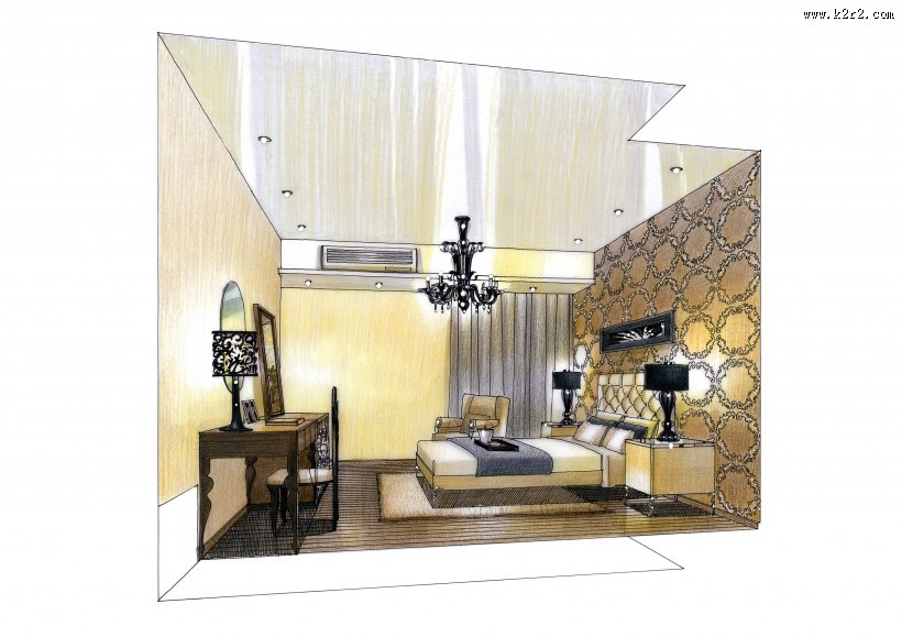 中山百合深化手绘图片大全