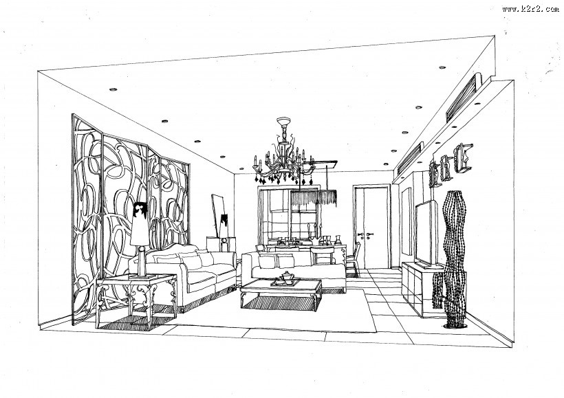 中山百合深化手绘图片大全