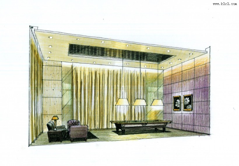 广州爱丁堡国际公寓室内手绘稿图片大全