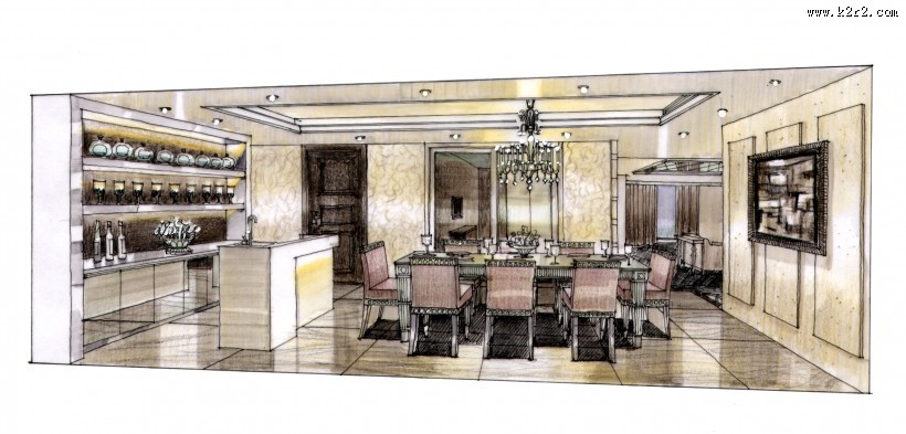 合景誉峰A5手绘稿图片大全