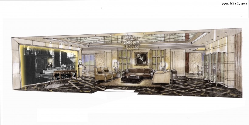 合景誉峰A5手绘稿图片大全