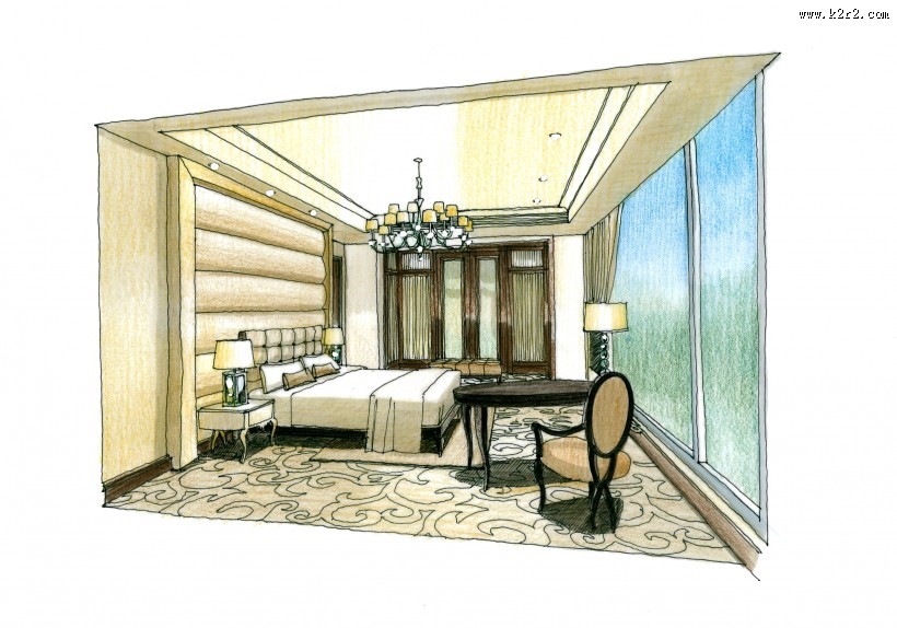 大连新世界大廈手绘设计图片大全