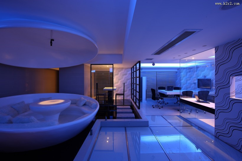 冠星办公室（蓝色）装潢图片