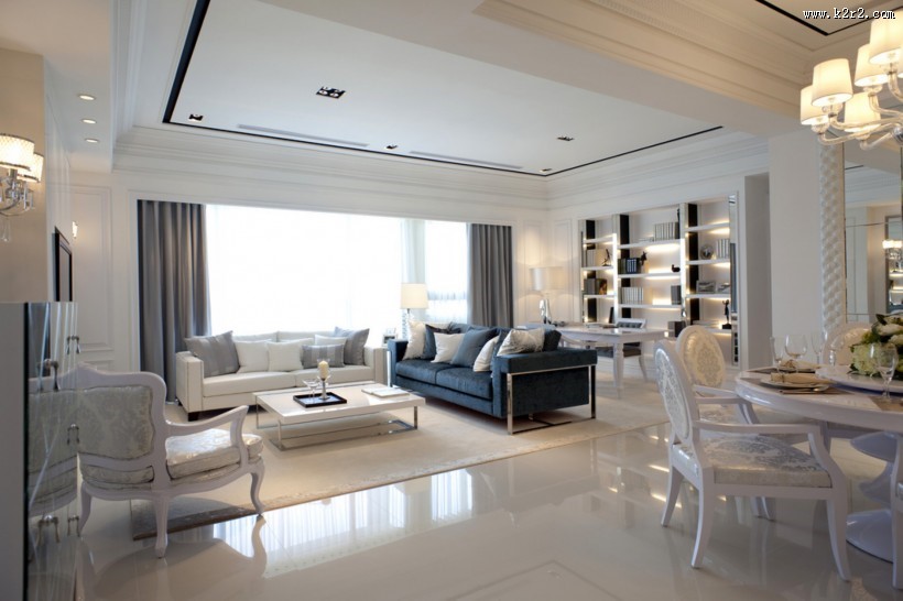 台北张公馆奢华客厅图片大全