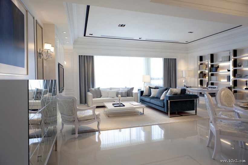 台北张公馆奢华客厅图片大全