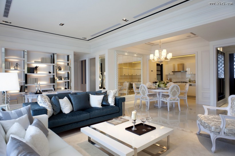 台北张公馆奢华客厅图片大全